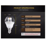 Bec led E14 COB 5 W de culoare alb